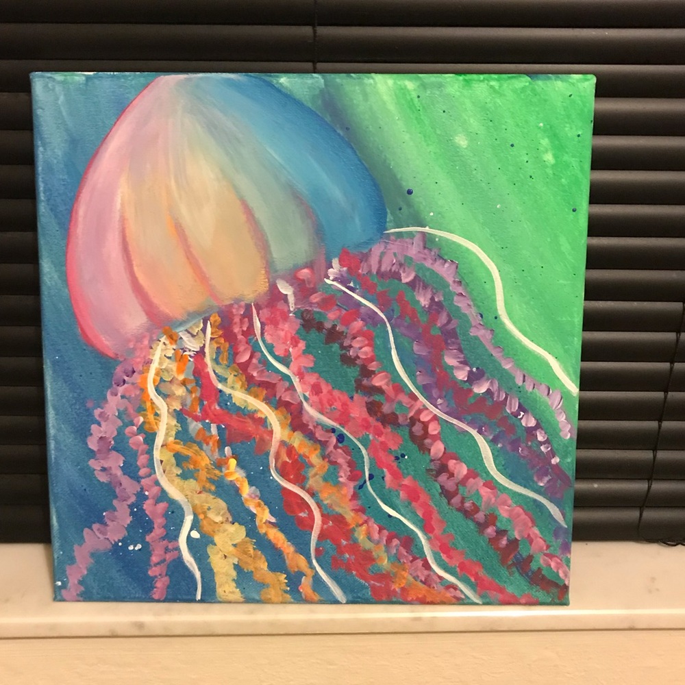 Jelly fish painting